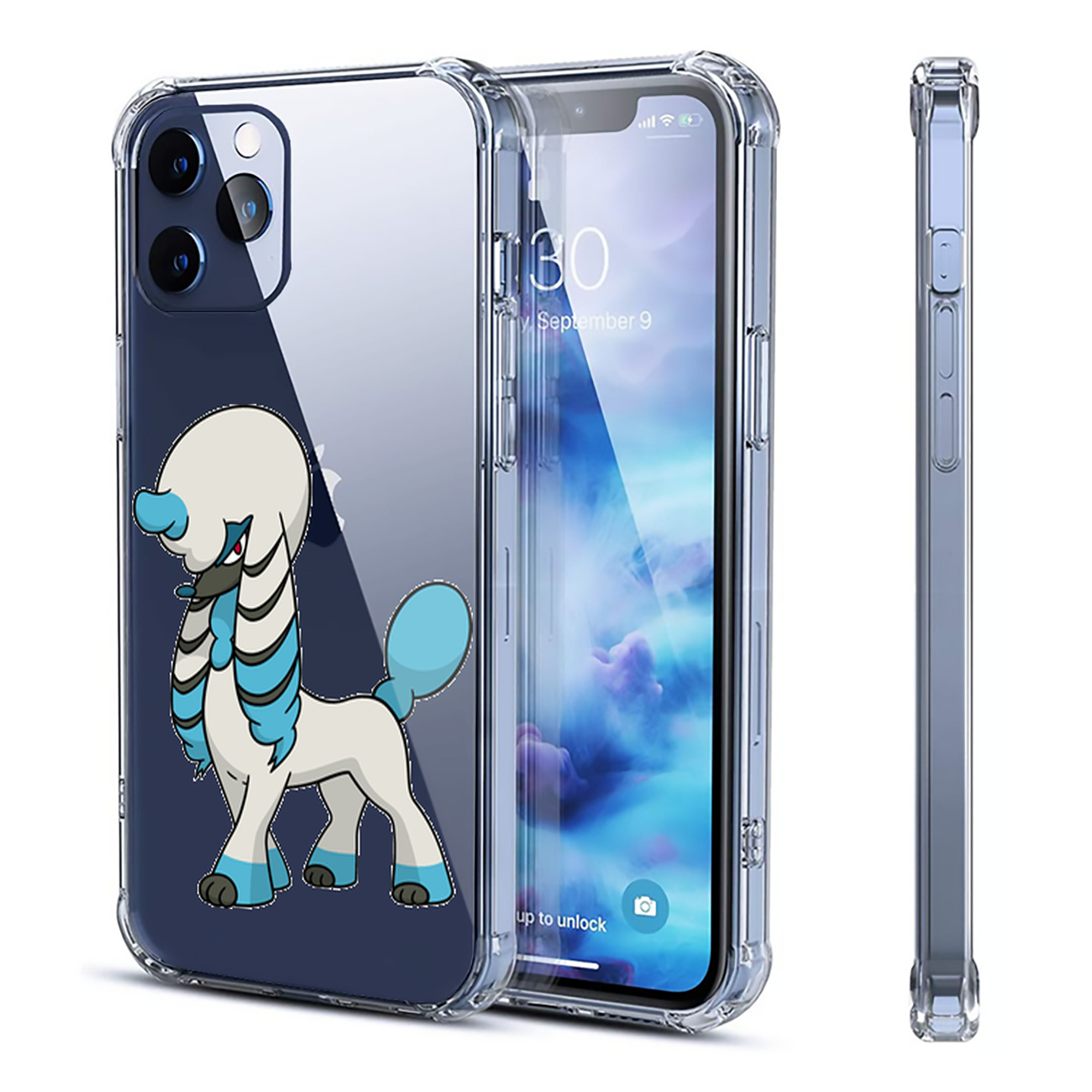（画像用） ポケットモンスター Pokémon 【iPhone 12シリーズ対応】透明スマホケース（クリアソフトケース）